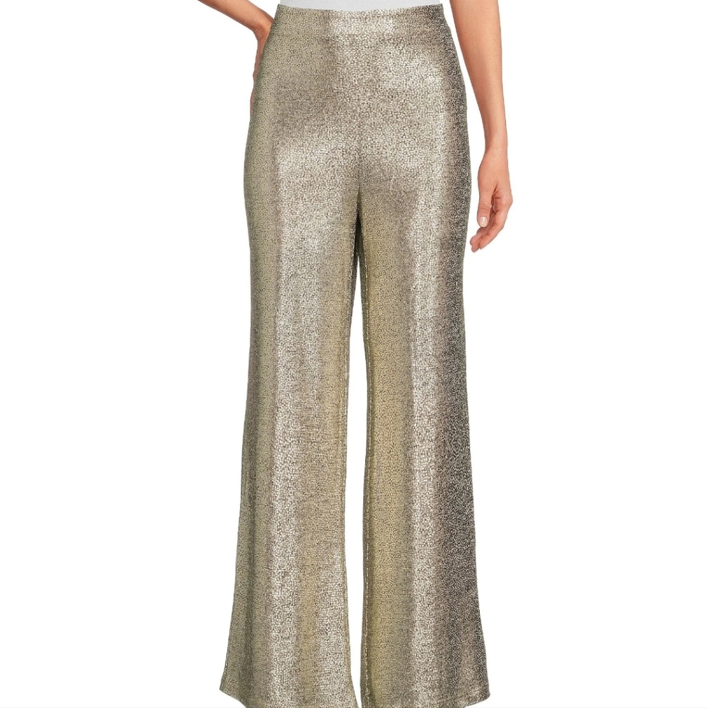 NWT Skies Are Blue Metallic Foil Pant